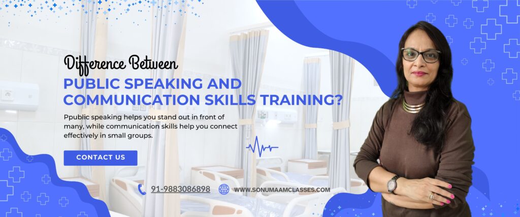What is a Public Speaking Course, and what are the Difference Between Public Speaking and Communication Skills Training?